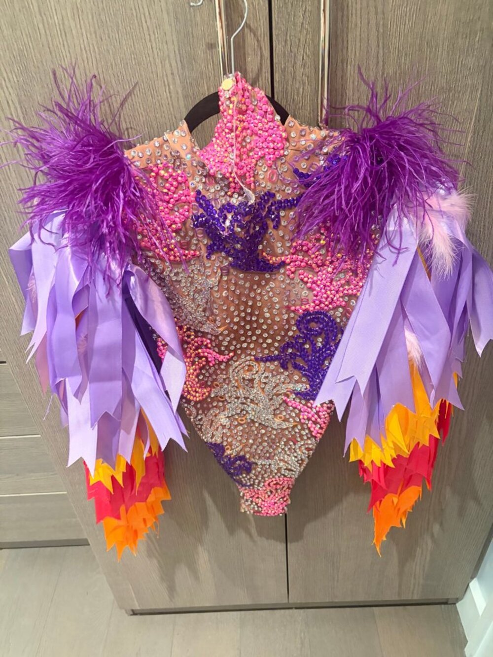 Pure x Chaos Lexi Rhinestone Bodysuit in Multi — NWT
